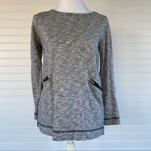 Merona pullover sweater zipper pockets Size M